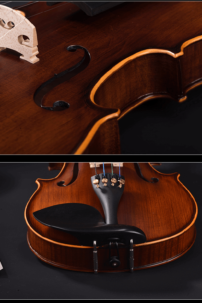 Beautiful Natural Maple Beginner Violin Outfit Q002-8