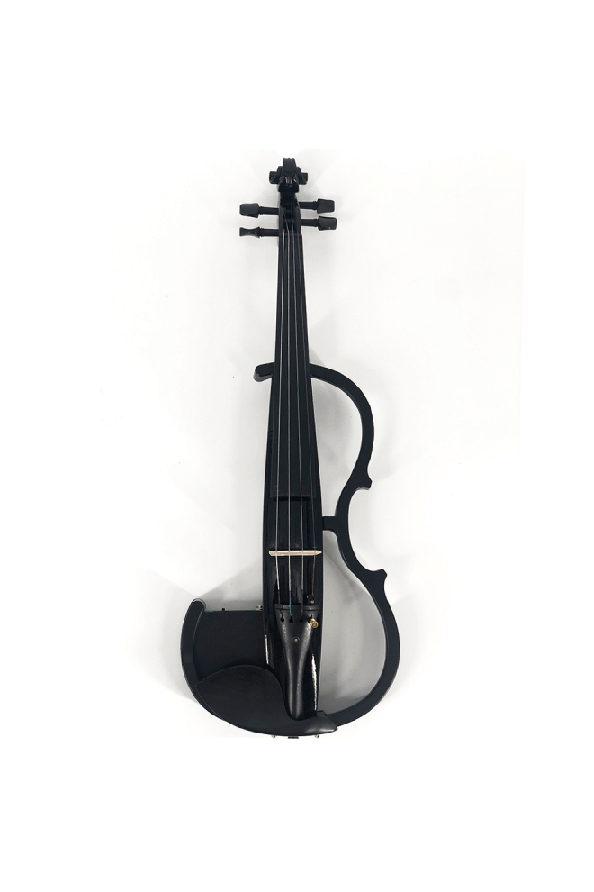 4/4 Black Lacquer Acoustic Electric Violin E1