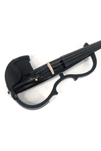 Load image into Gallery viewer, 4/4 Black Lacquer Acoustic Electric Violin E1