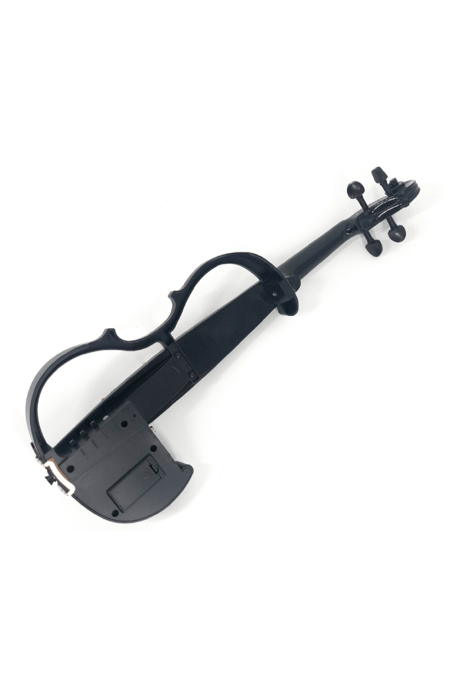 4/4 Black Lacquer Acoustic Electric Violin E1